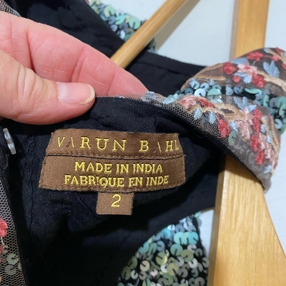 ANTHROPOLOGIE Varun Bahl Astronomy Sleeveless Sequins Shift Dress Size 2 - Picture 12 of 15